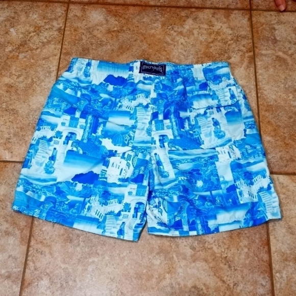 Michael's Swim Shorts Santorini Graphics Size Medium - Picture 2 of 6